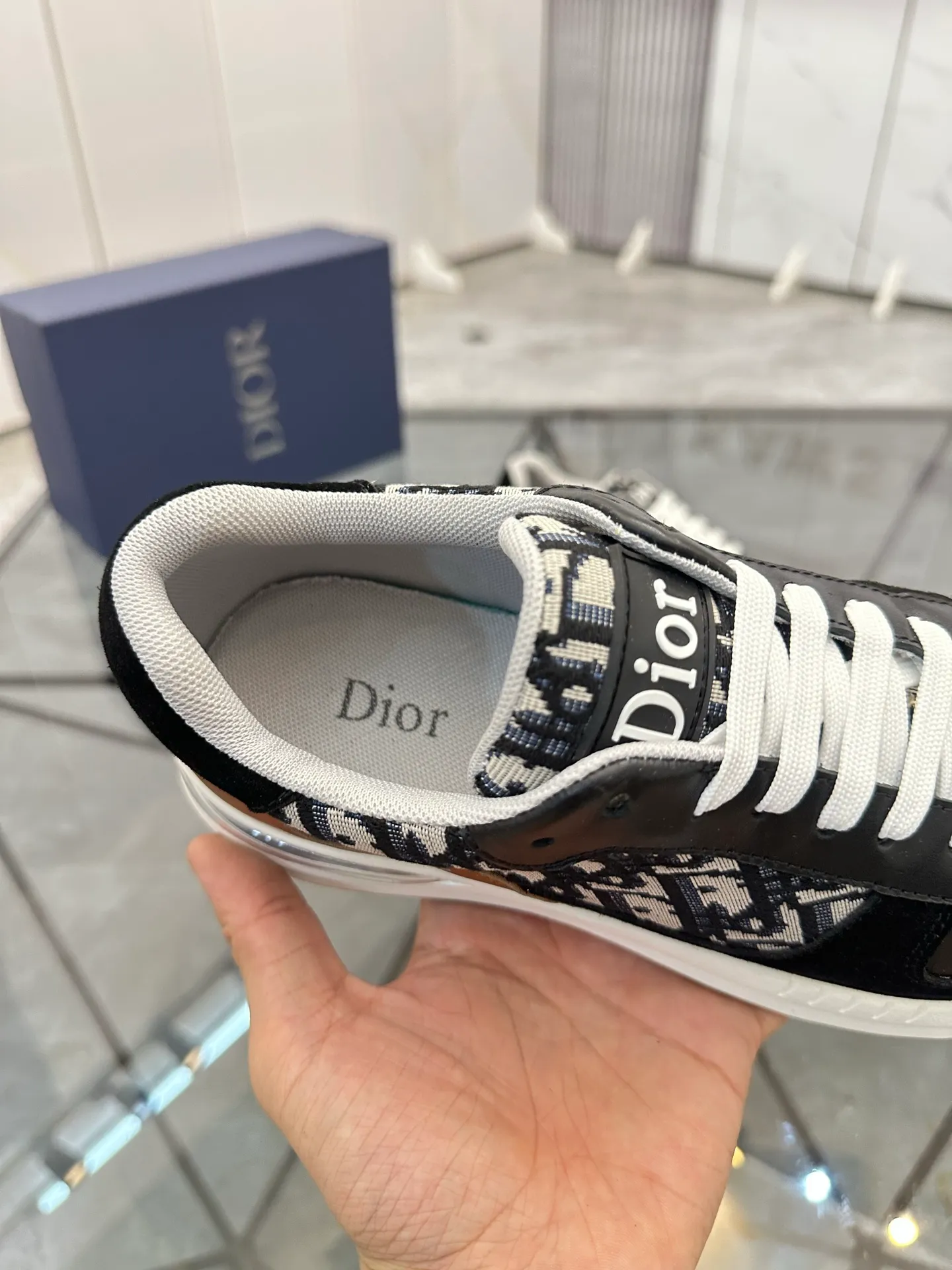 Men's shoes for sale 💰: 💰P420¥ Product trademark: Dior* "Dior*" low-top casual shoes Regular size: 38-44 (can be customized to 45) Product materials: imported cowhide leather upper spliced ​​with original fabric, breathable lining, original outsole. No.:6735